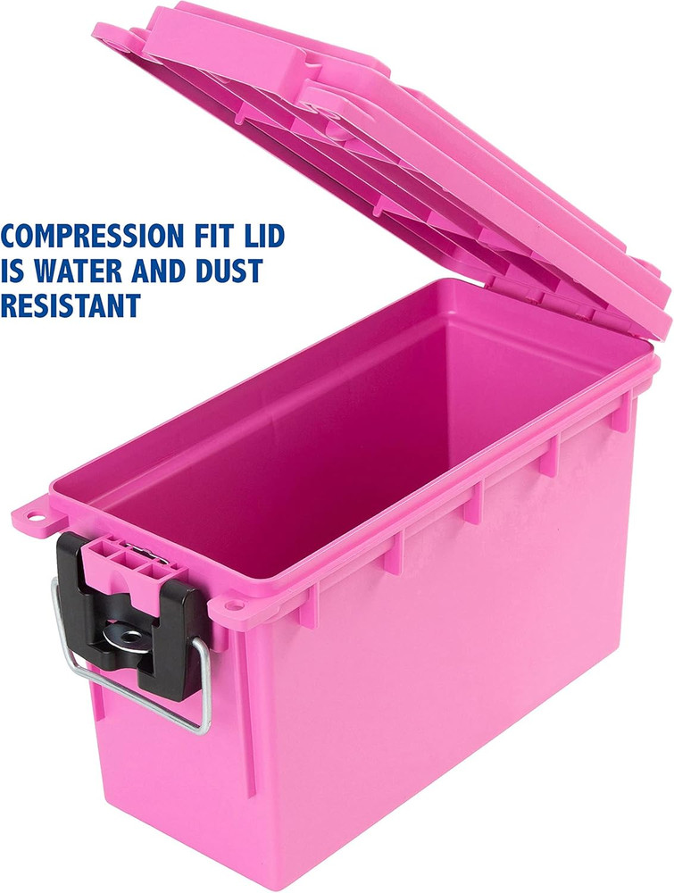 Sheffield 12631 Ammo Storage Box, Stackable .30 Cal Field Boxes, Water and Dust