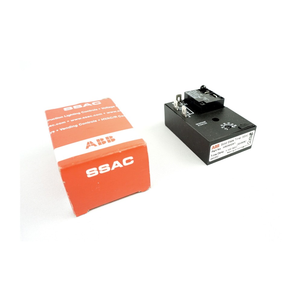 ABB Solid State Timer SSAC HRD932A1 24VDC 1-10C Sec Delay, 30Amps@240VAC