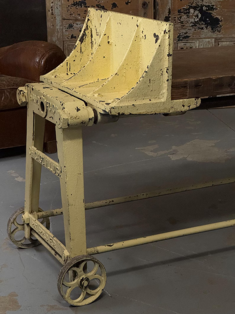 Antique Industrial Clamp Table