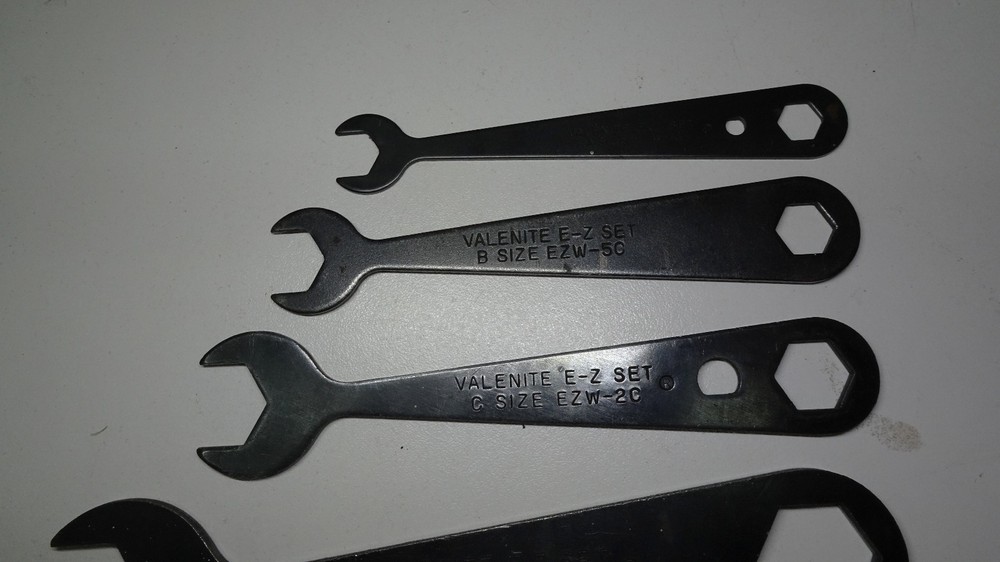 Valenite E-Z Set 5 Piece Wrench Set