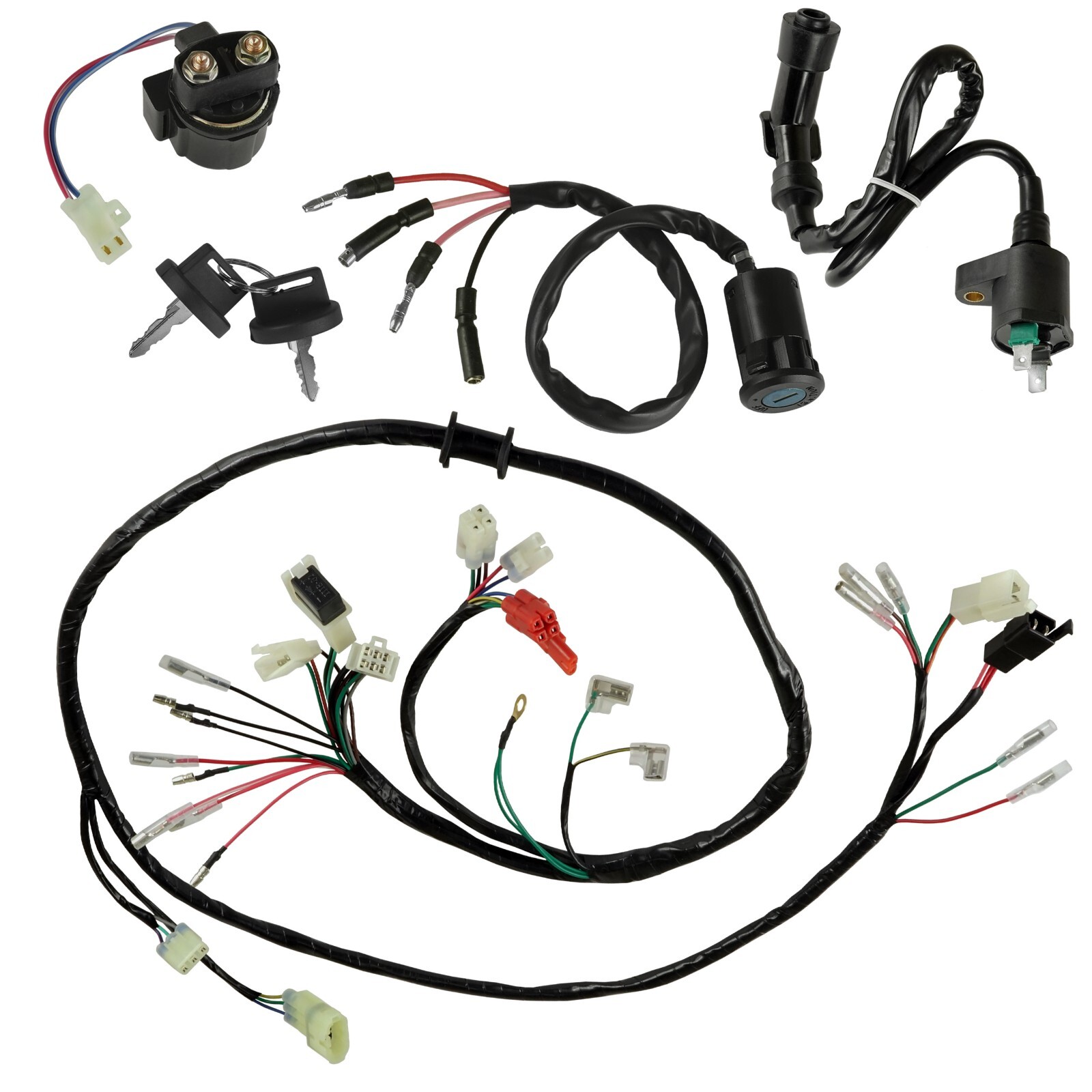 Wire Harness / Starter/ Ignition Key Switch ,Coil Honda FourTrax TRX 300 1994-95