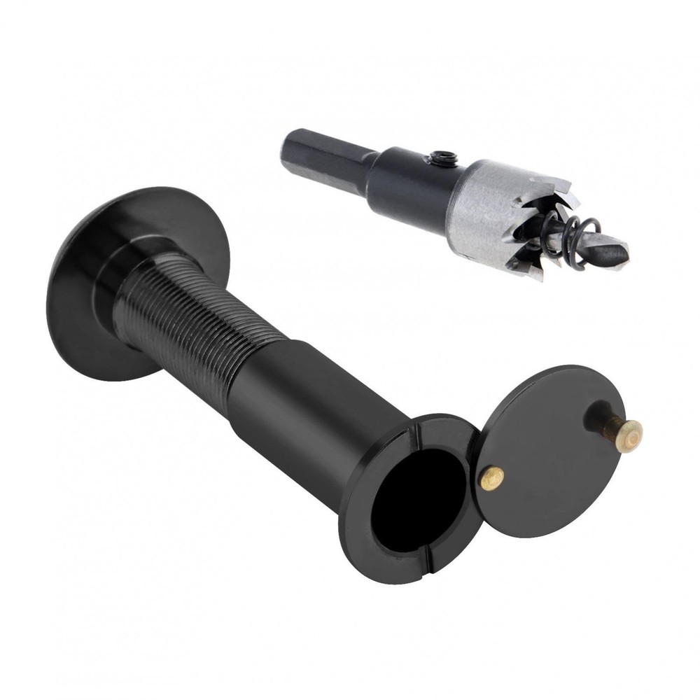 Solid Brass Door Viewer Peephole with install Drill Bit Set for Home Security