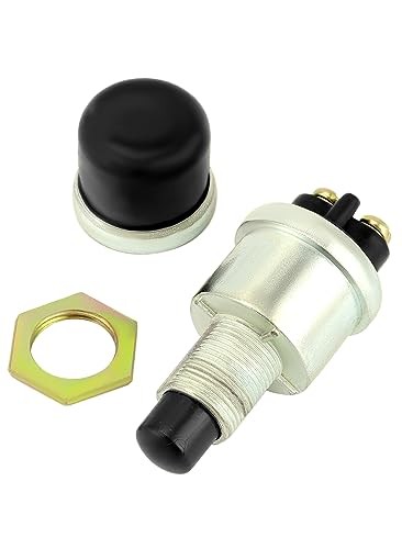 Engine Start Push Button Switch, 4 Pcs 12V 50A Momentary Start Switch for Car