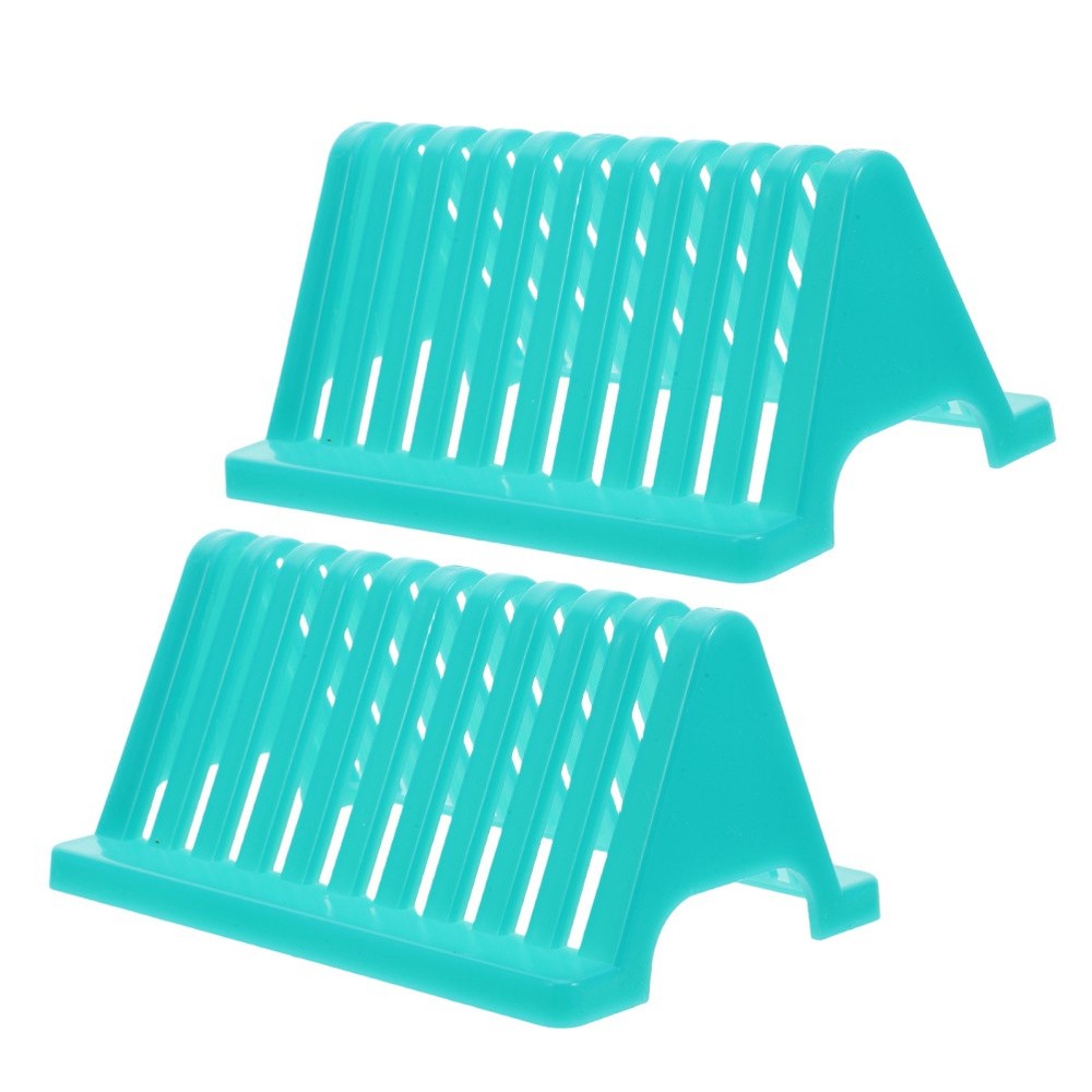 2pcs Microscope Slides Holder: Laboratory Drying Holder - Plastic Slide Storage