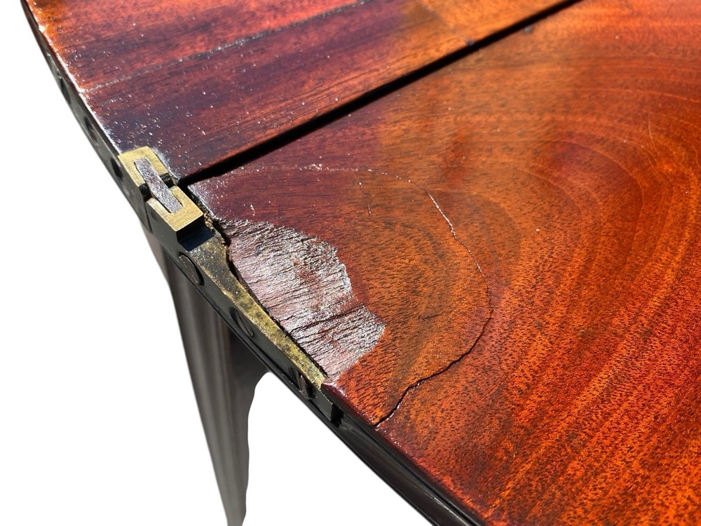 Antique Hepplewhite Mahogany Card Table / Console Table