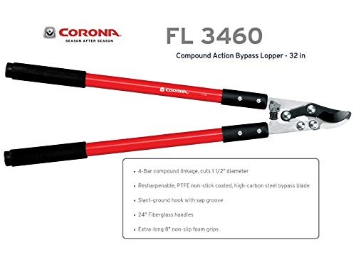 FL 3460 Compound Action Bypass Lopper, 32-Inch