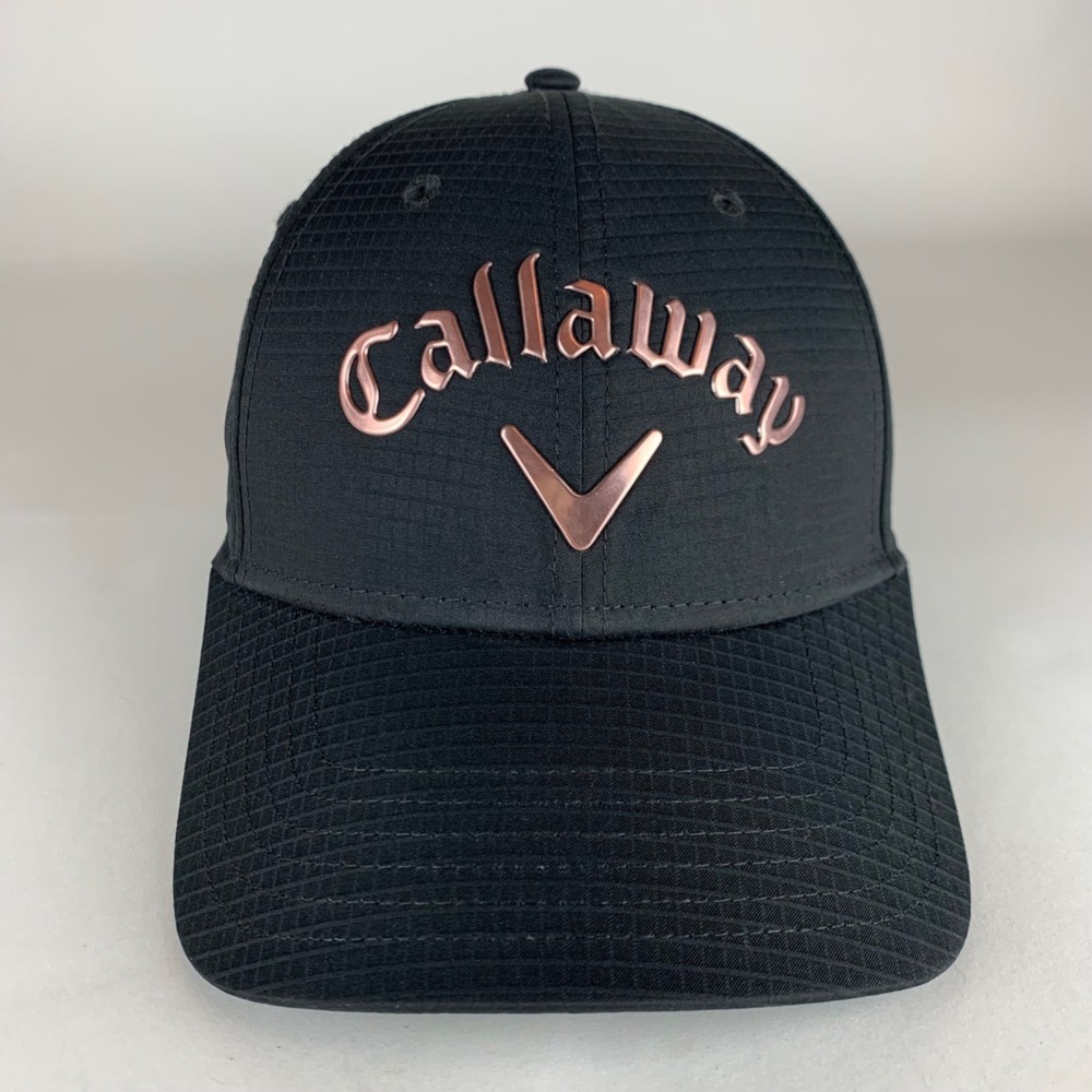 Callaway Golf Mens Black Strapback Adjustable Hat