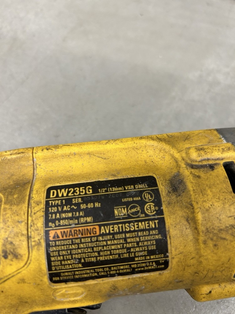 Dewalt Drill Model DW235G Corded VSR Drill