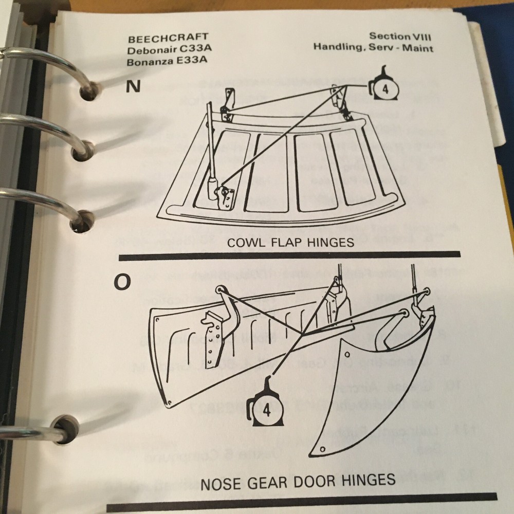 Beechcraft Debonair 35-C33A & Bonanza E33A Airplane Flight Manual.