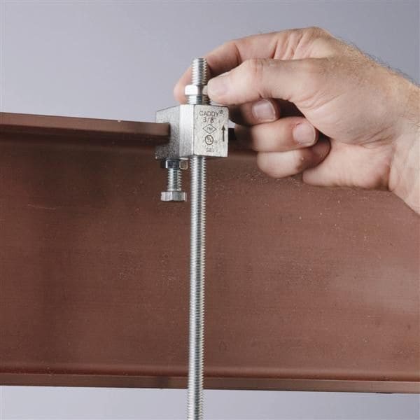 Nvent Caddy Crlb37eg Threaded Rod Hanger, Malleable Iron Electro Galvanized