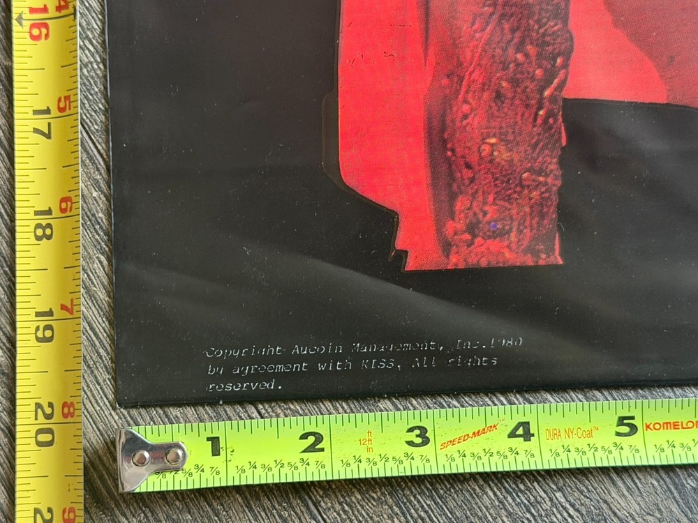 KISS Shopping Bag GENE SIMMONS Unmasked Tour Australia 1980 Vintage Kiss Aucoin