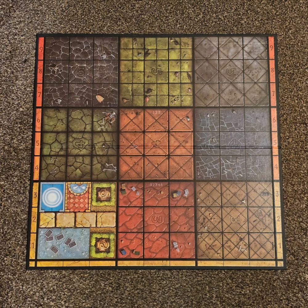 Board Game Waddingtons Dark World Floor Plan DUNGEON Room Tile HeroQuest D&D
