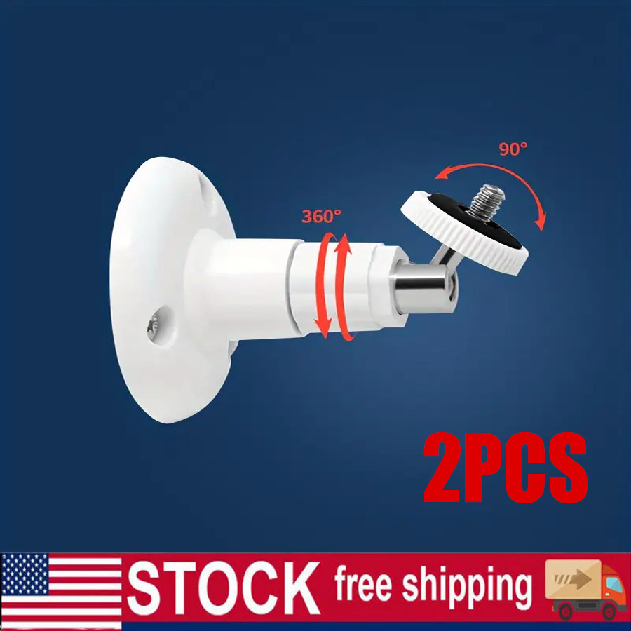Wall Surveillance Camera Bracket, Indoor And Outdoor Rotatable Bracket (2pcs )