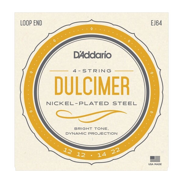 D'Addario EJ64 4-String Dulcimer Strings, 12-22