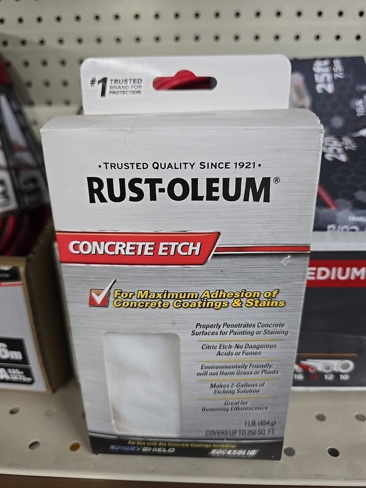 Rust-Oleum 238475 Concrete Etch, 1 Pack , White
