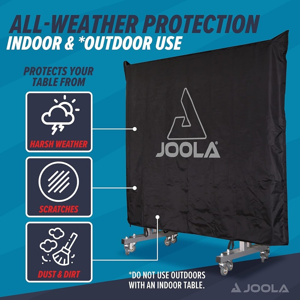 Joola Dual Function Waterproof Cover for 9x5 Ping Pong Tables - Includes Bag