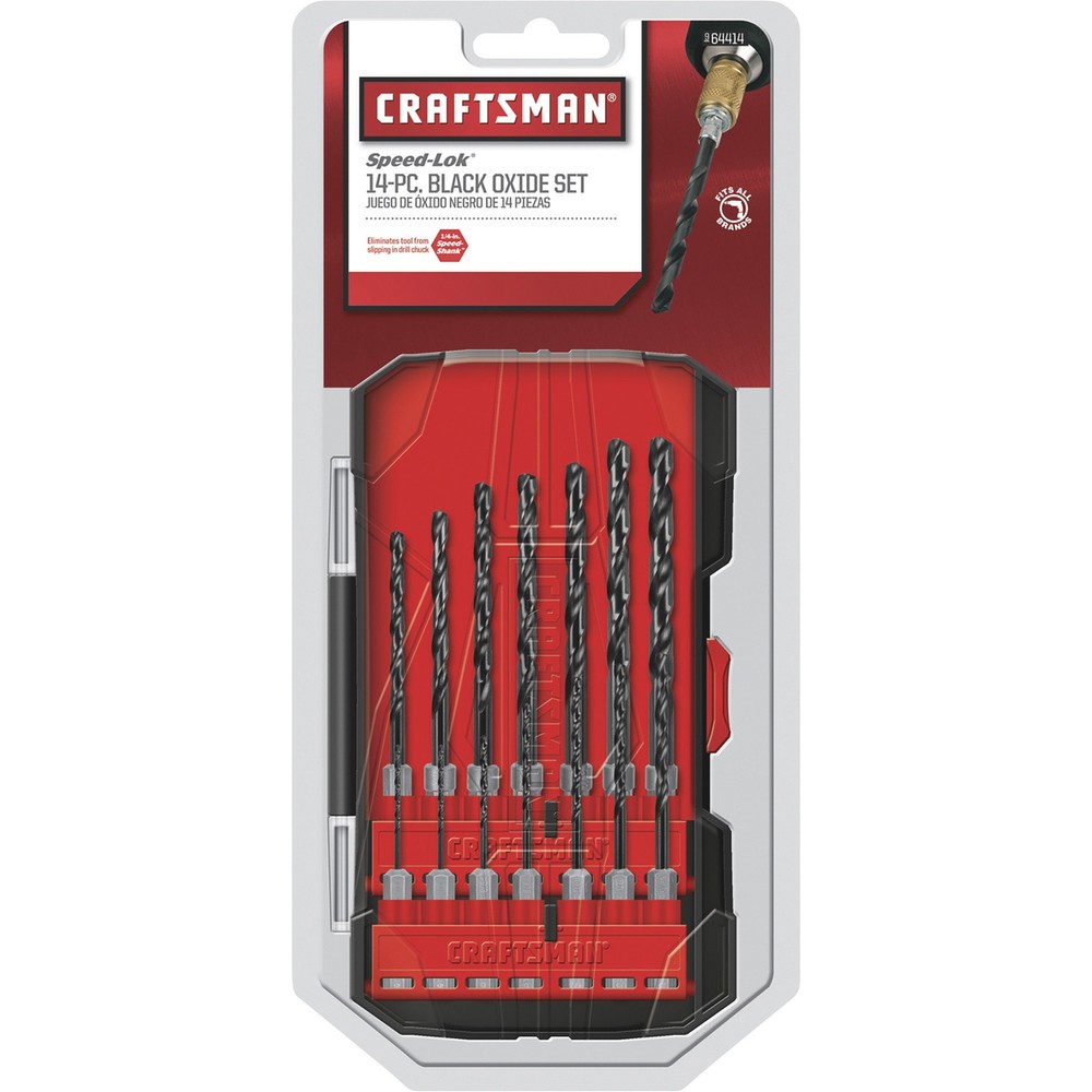 Craftsman Black Oxide Hex Drill Bits, 14-Pc. Set