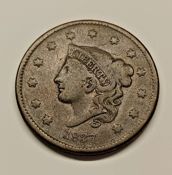 1837 Matron/Coronet Head Large Cent