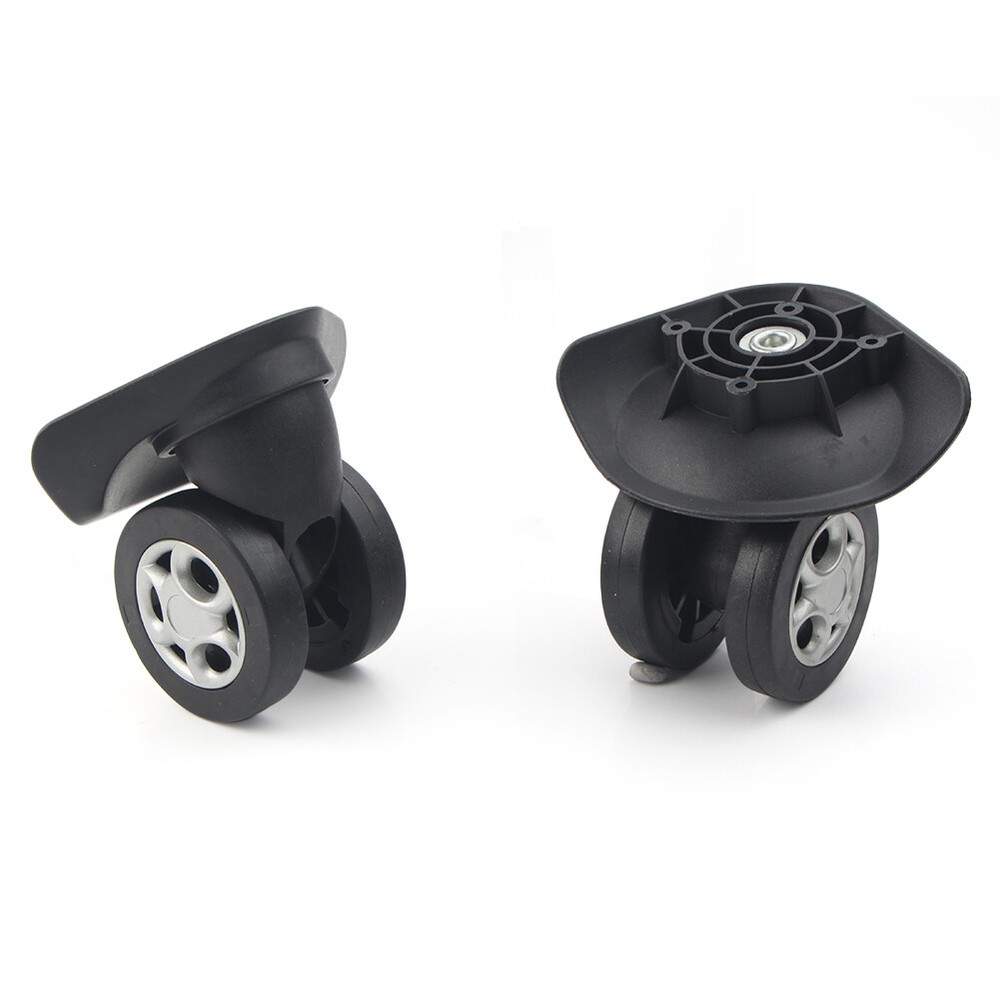 2pcs Replacement Luggage Spinner Wheel Environmentally PVC plastic Black