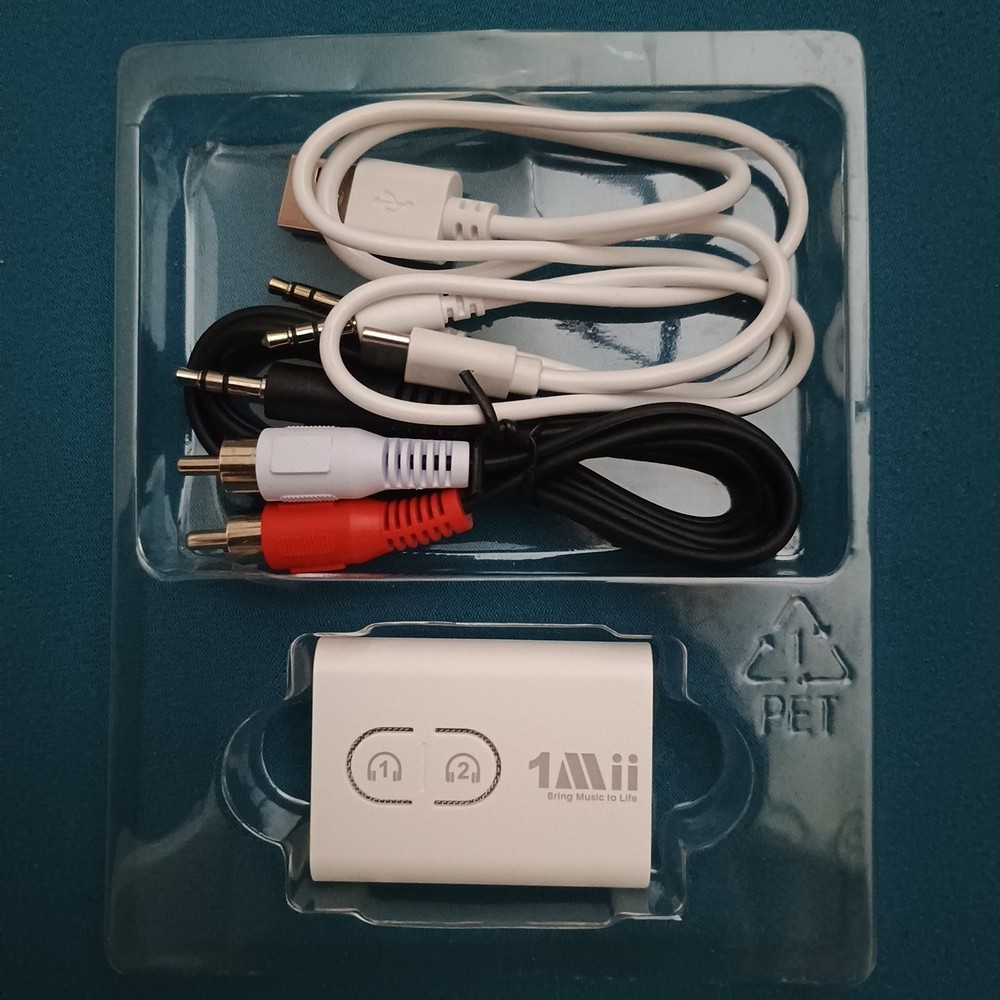 1Mii Transmitter Receiver Bluetooth 5.3 ML300 White