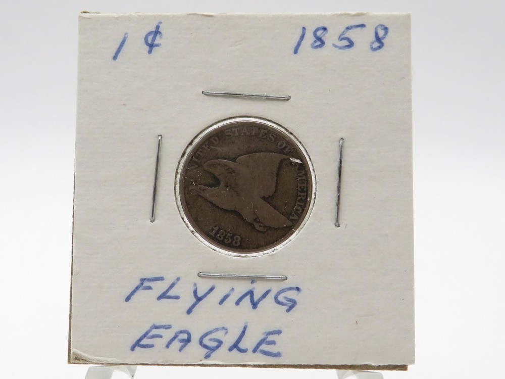 UNITED STATES 1858 FLYING EAGLE CENT GOOD CONDITION**