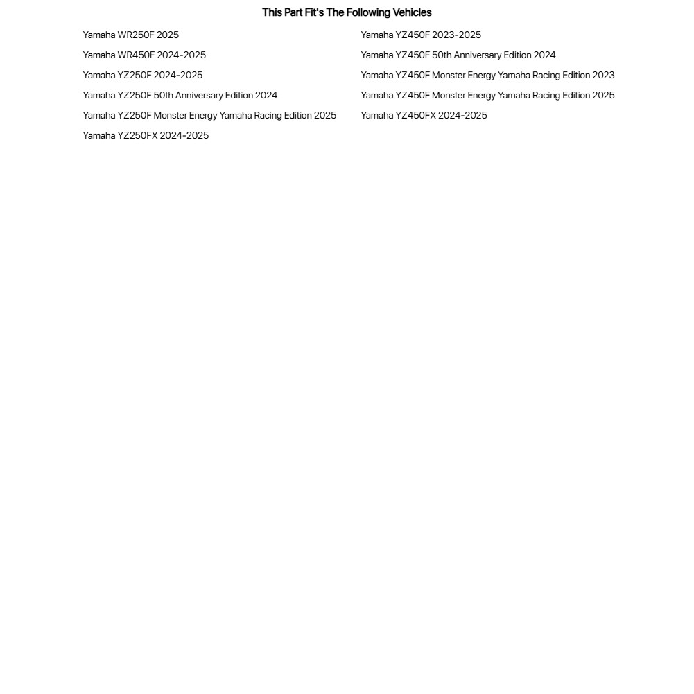 Tusk Air Box Washing Cover For Yamaha YZ250F 2024-2026