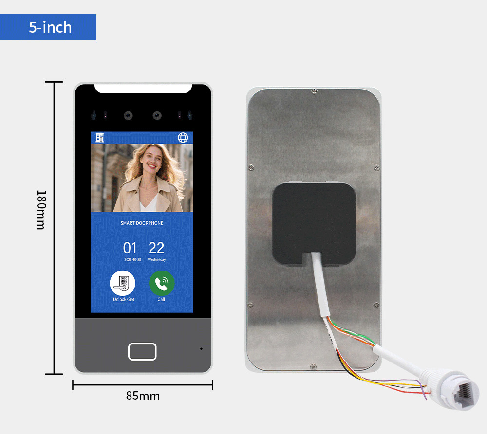 1-32 Unit Apartment Video Intercom System with Face Recognition, Access Control