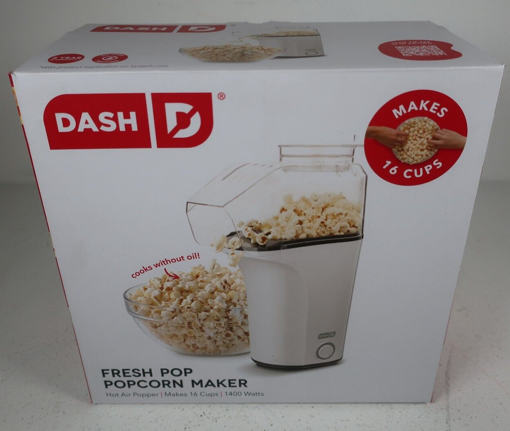 DASH Fresh Pop Hot Air Popcorn Maker w/ Measuring Cup