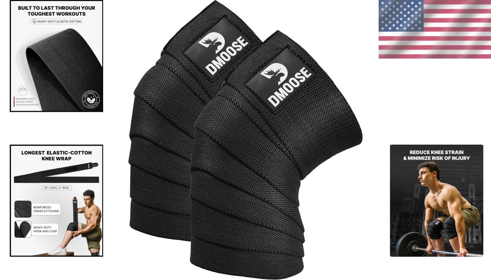 Heavy-Duty Knee Brace Straps - Reinforced Construction
