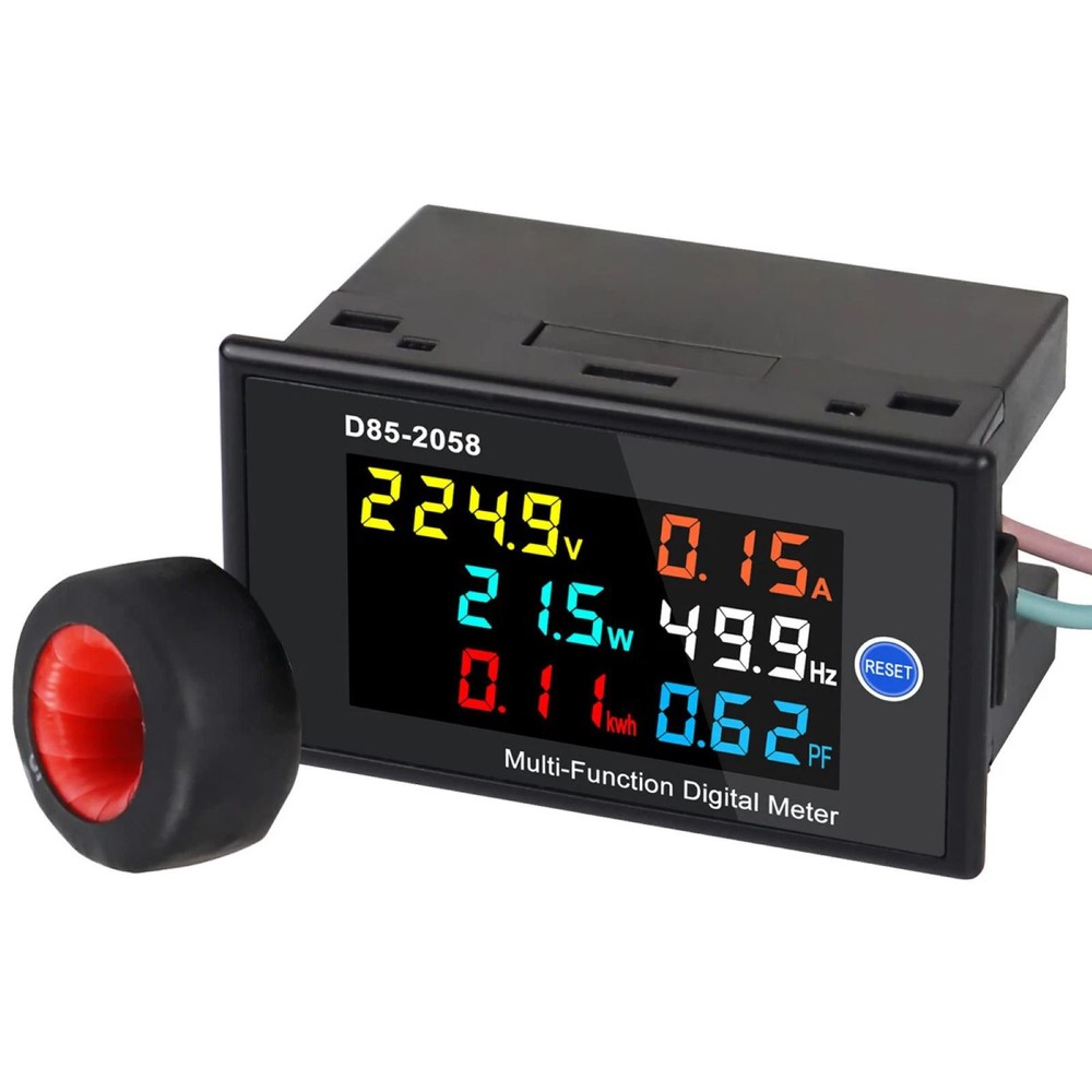 70*40*39mm Compact, Durable Digital LCD AC Panel Meter Easy To Install