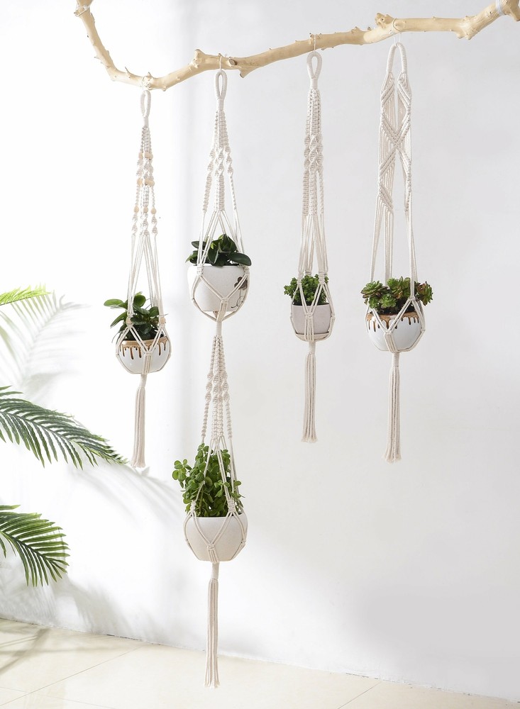 5pc. Macramé Plant Hangers