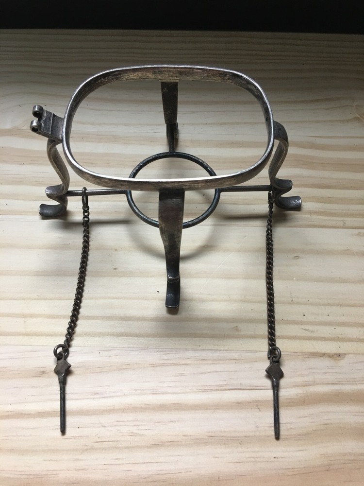 Vintage Sheffield Silver Plate Locking Tilting Kettle Burner Stand Only ***Read