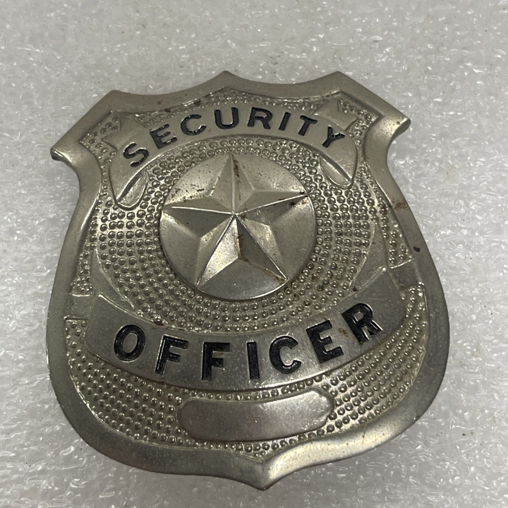 Vintage SECURITY GUARD Badge, vg condition pre-owned