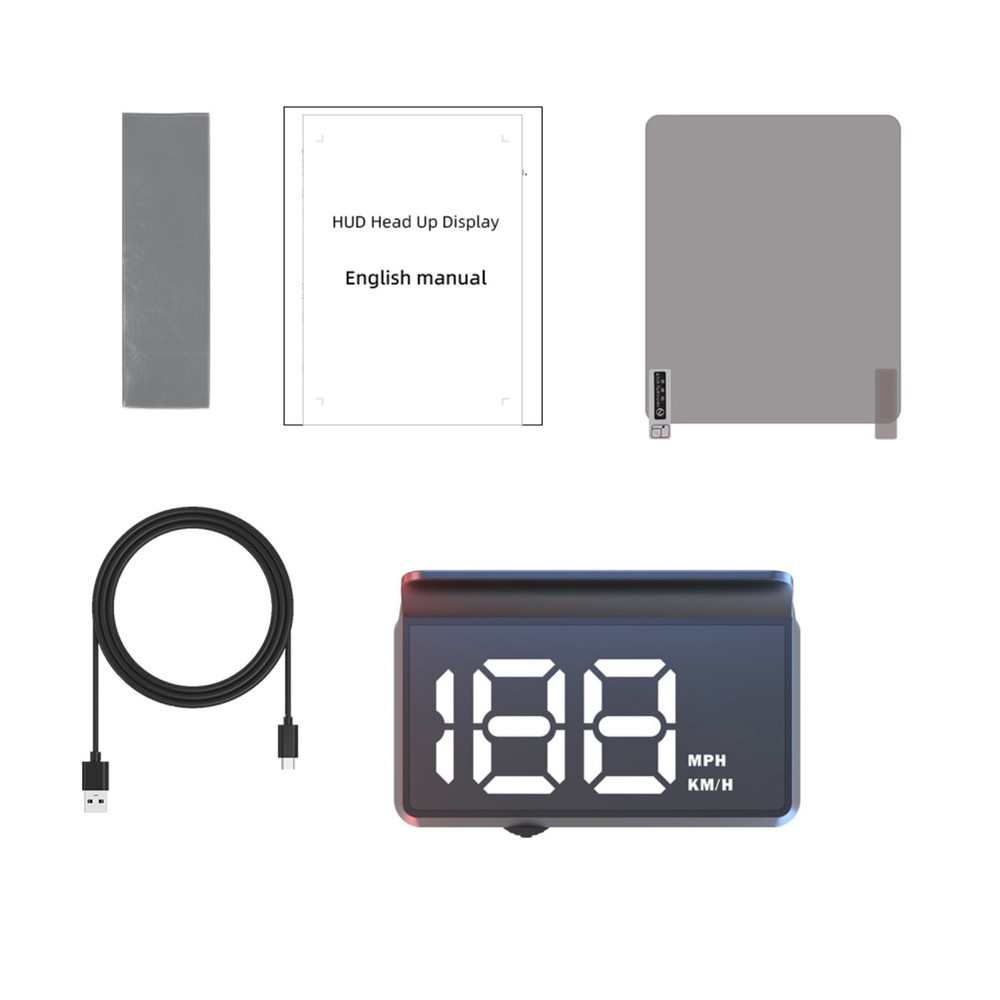 Car Speed Projector HUD with LED Display and Automatic On with Engine Start