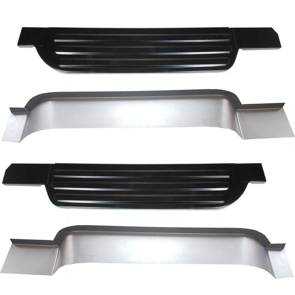 Lh Rh 1961-1966 Ford Pickup Rocker Panel Step Plate And Kick Panel Set  4Pc. Kit
