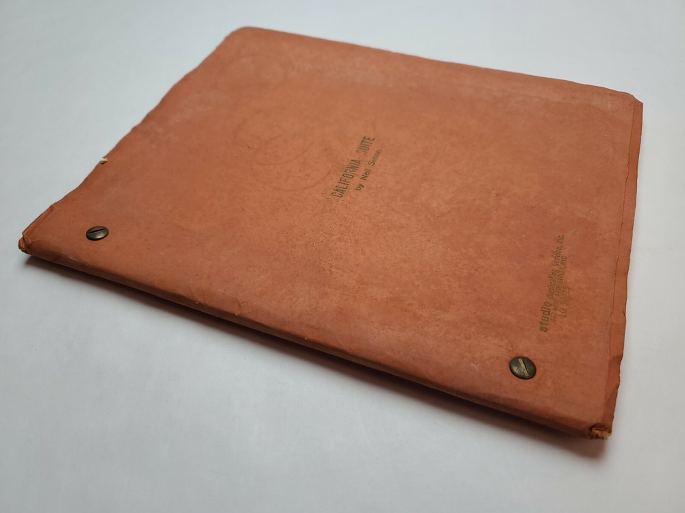CALIFORNIA SUITE / Neil Simon, 1976 Broadway Play Script