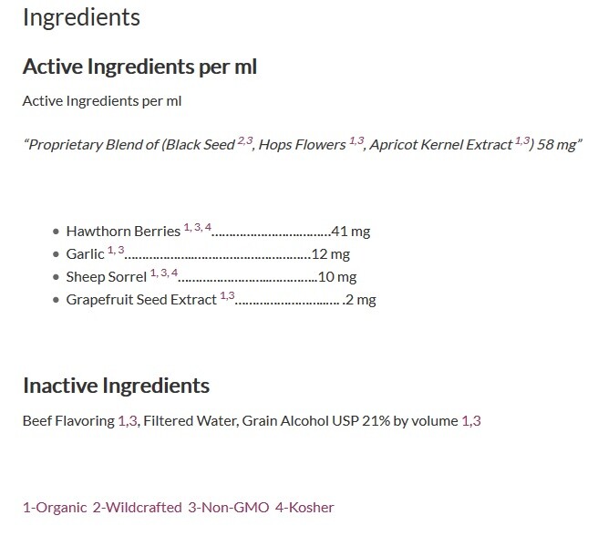 Amber Naturalz HWF - Organic "Clean Heart" Detox 4 Dogs - 4 oz