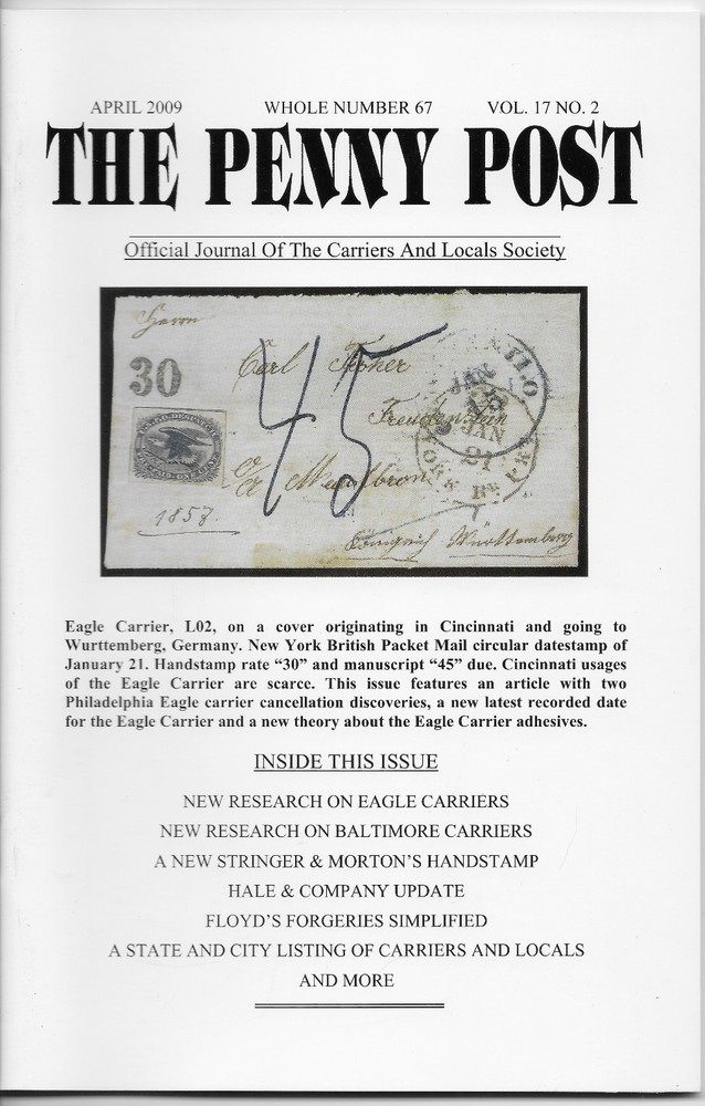 THE PENNY POST - VOL. 17    NO. 2  APRIL 2009