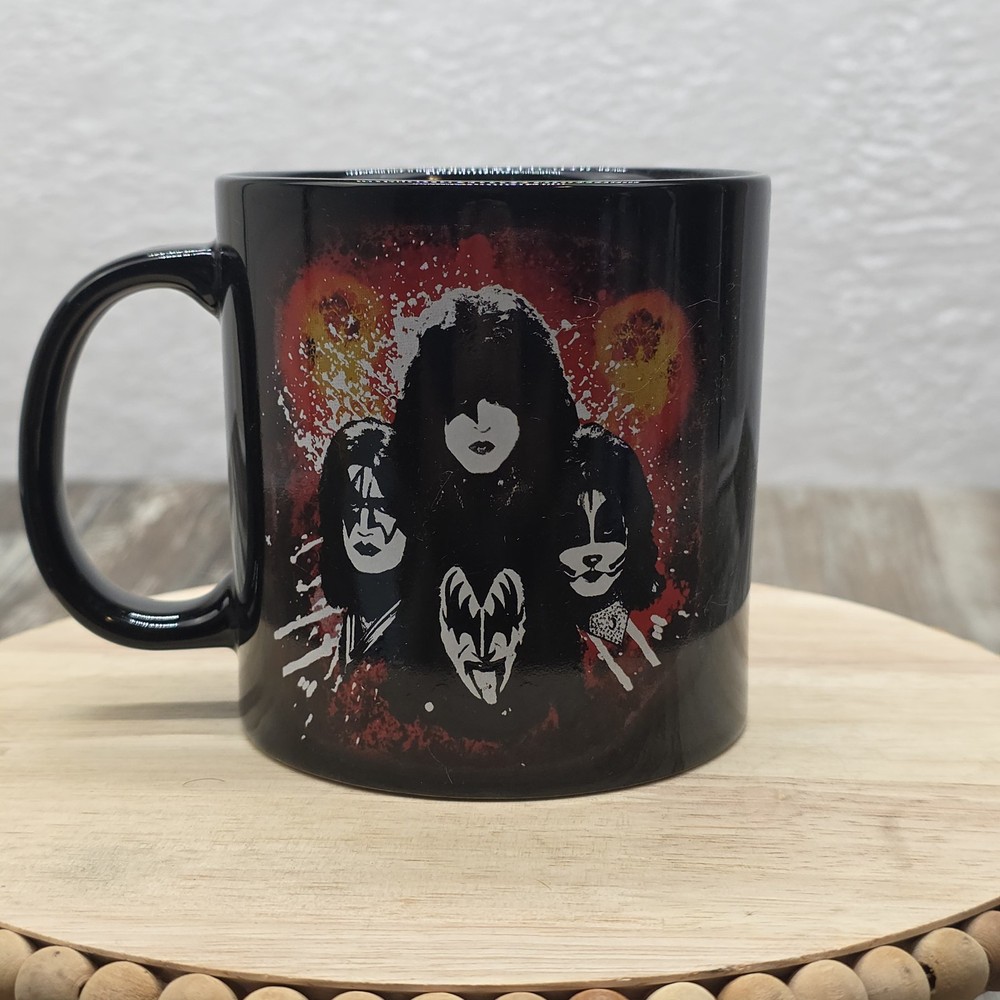 2013 Kiss Catalog Lta. Graphic Black Coffee Mug -2 Sided