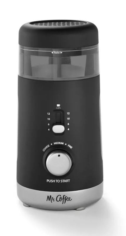 Mr. Coffee 12-Cup Automatic Blade Mill Grinder - Black