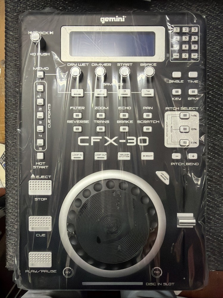 DJ CD Player Gemini CFX-30 w/ XLR Cables Bundle DJ Audio Setup