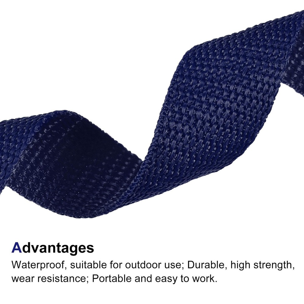 Lightweight Polypropylene Webbing Strap 1" 25 Yards Blue Strapping