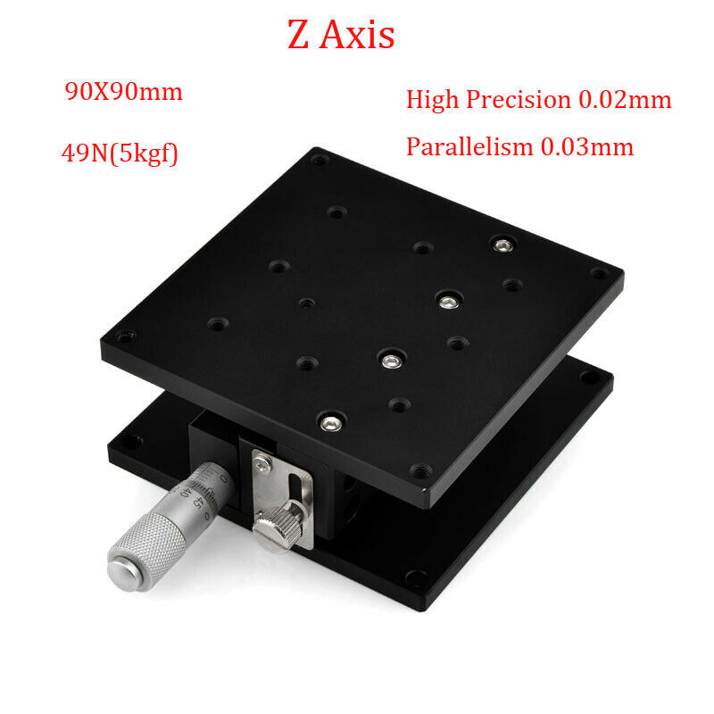 Z Axis Trimming Platform Manual Displacement Precision Linear Stage Table 0.02mm