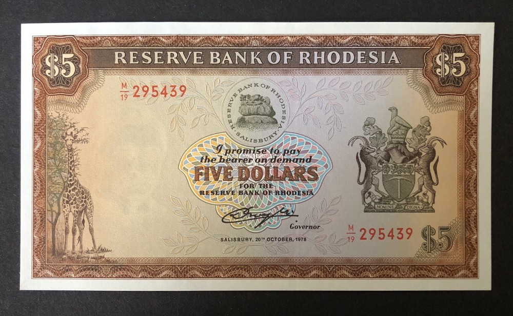Rhodesia Banknote 36b  Unc