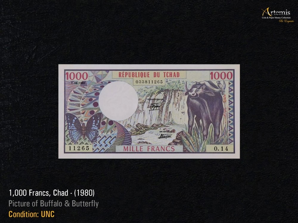 Chad/Chad 1000 Francs (1980) Pick# 7, UNC