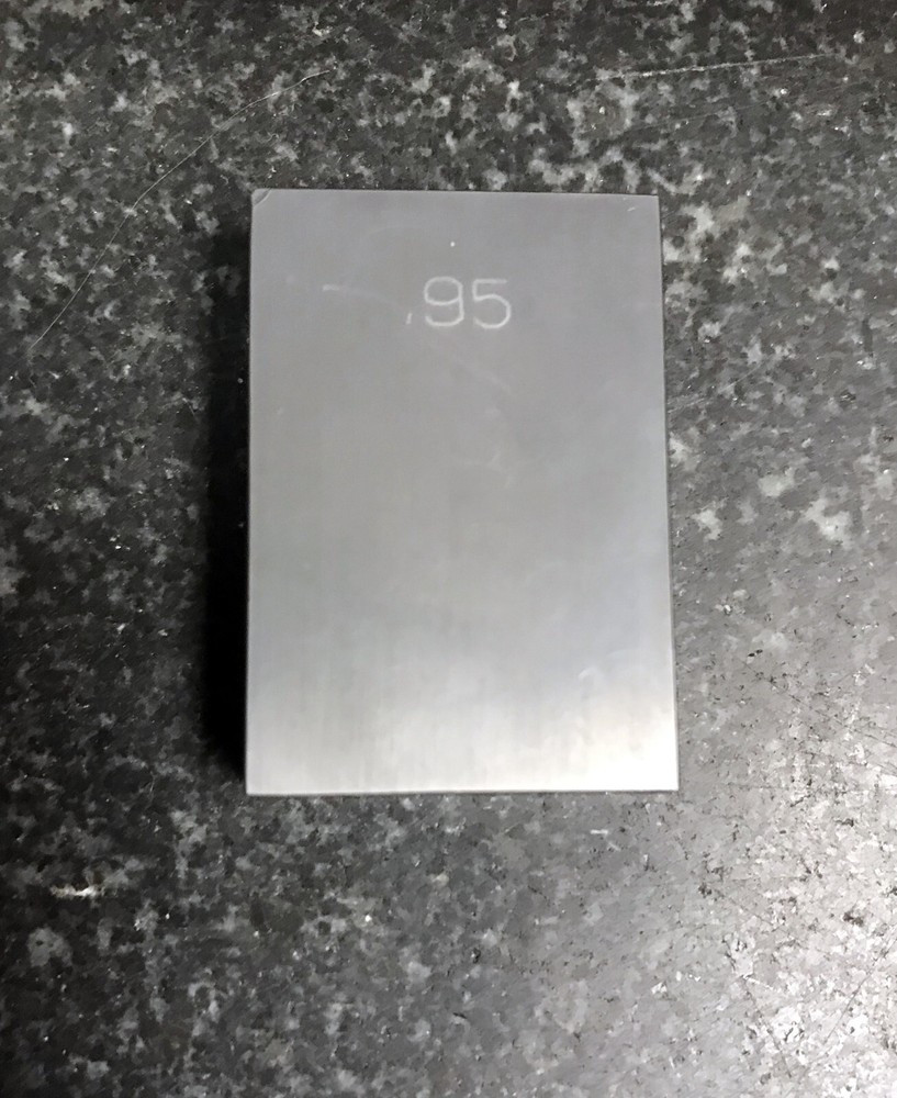 .9500 CARBIDE  Gage Block Grade 2 Rectangular SOLID CARBIDE