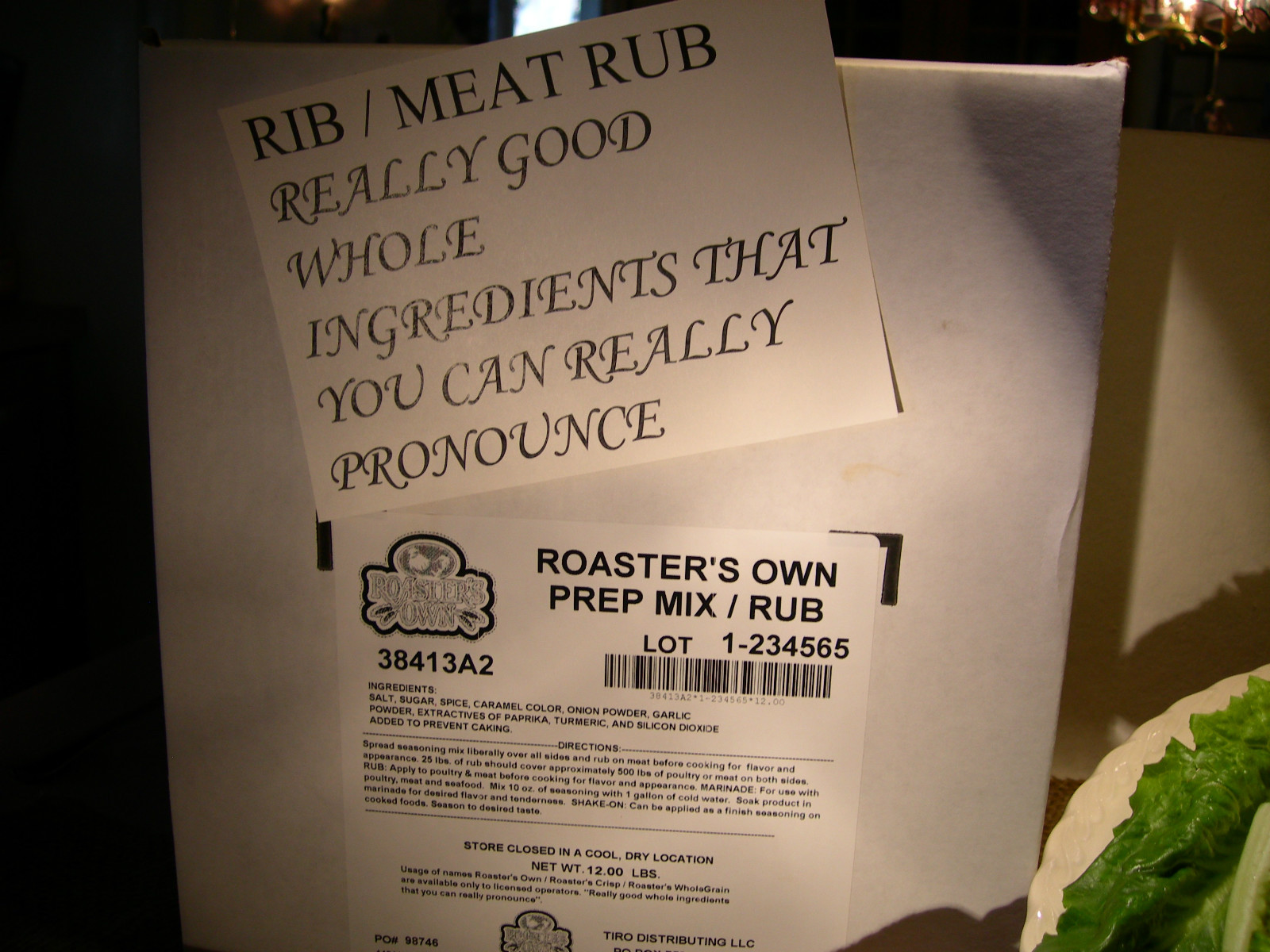 12 lbs PREP MIX RIB RUB,FOR RESTAURANT USE,GRILL BBQ.RIBS MEAT DRY RUB SEASON