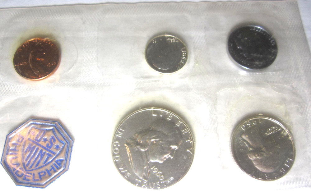 1960 U S  Mint 90% silver proof set