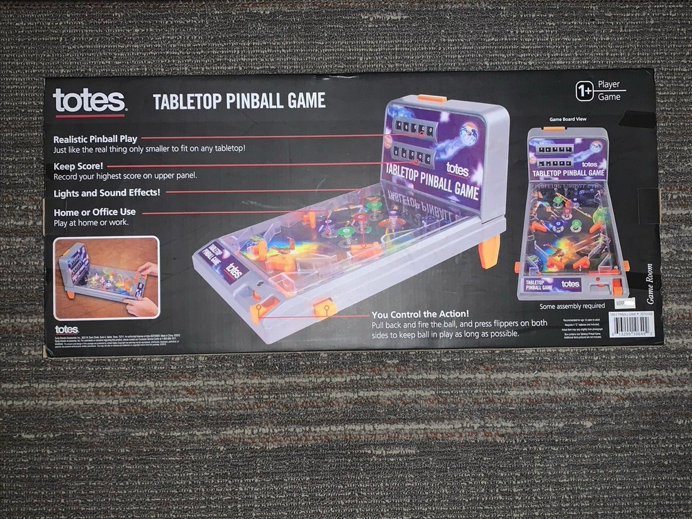 Totes Tabletop Pinball Game