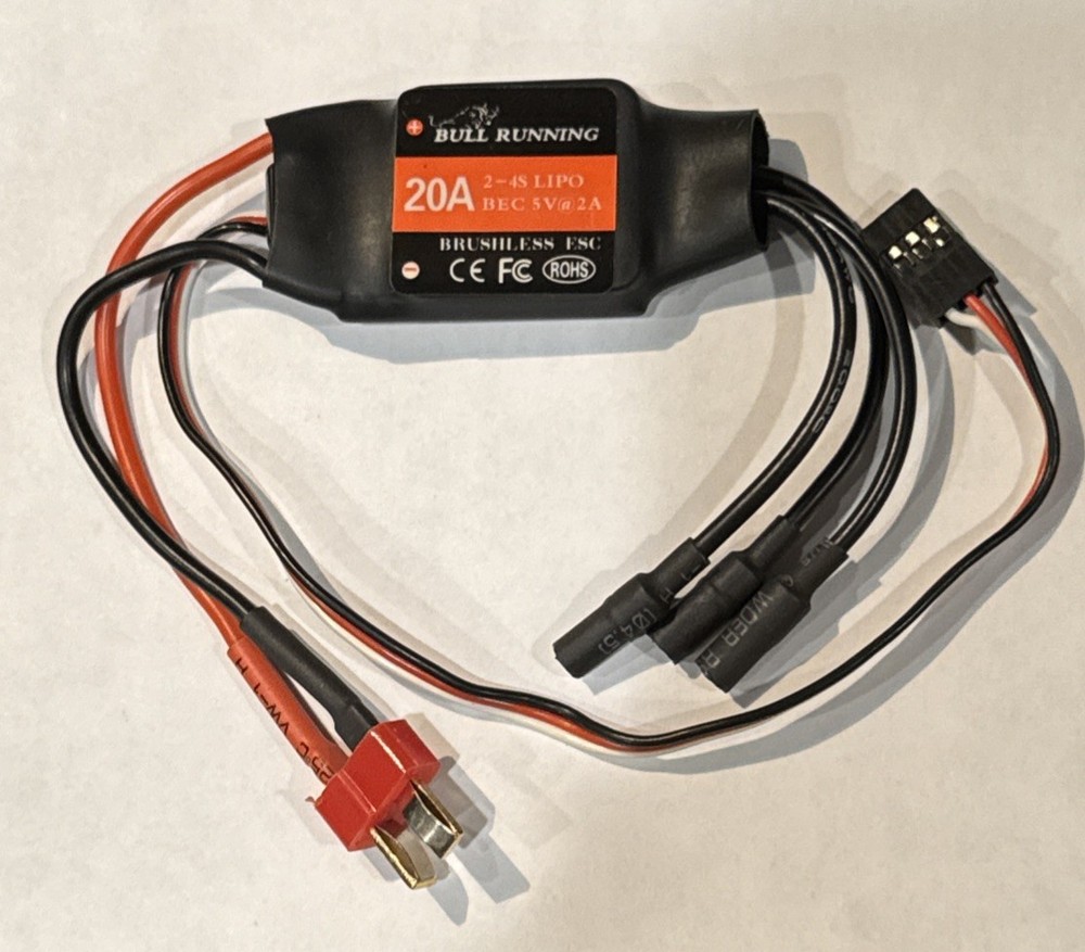 20AMP ESC 2-4S BRUSHLESS SPEED CONTROL
